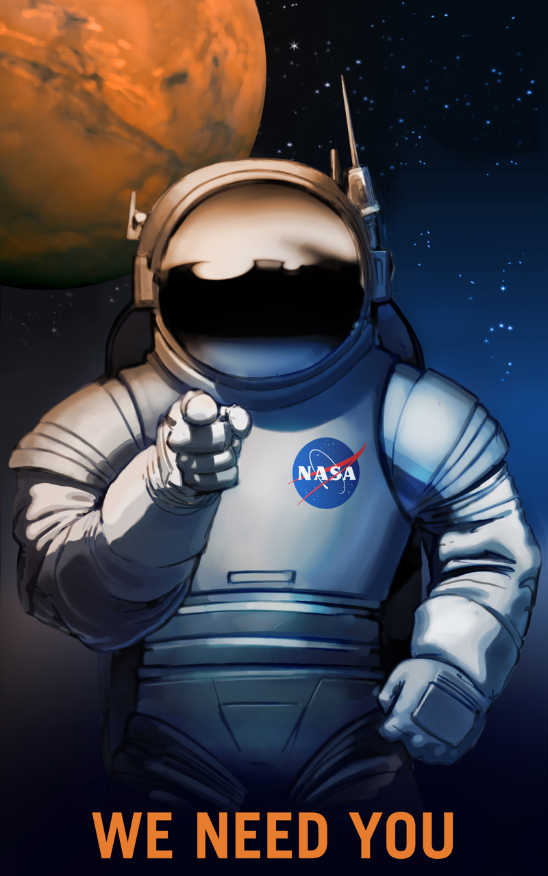 Illustration for article titled NASA's Mars Recruitment Posters Will Convince You to Go Die in Space